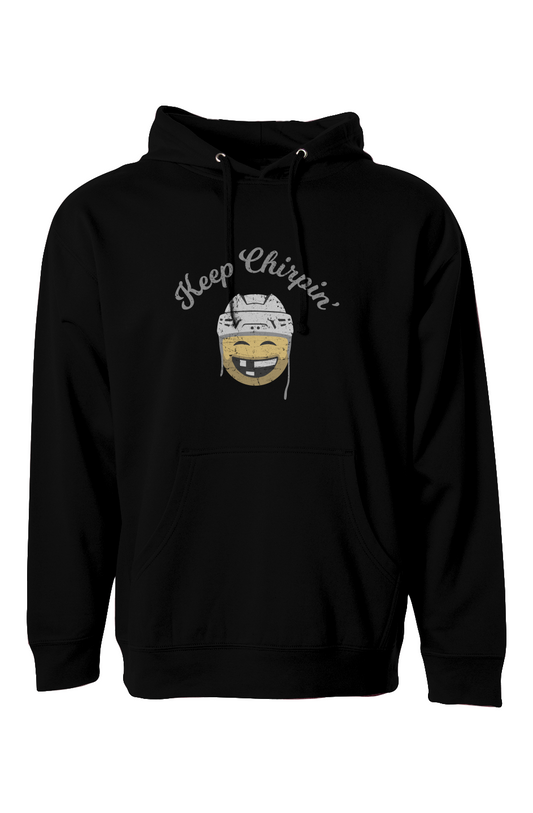 The Bench Boss Keep Chirpin' Hoodie Black | Barn Garb Hockey Threads