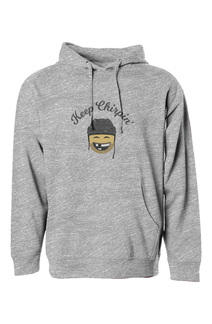 The Bench Boss Keep Chirpin' Hoodie Grey | Barn Garb Hockey Threads