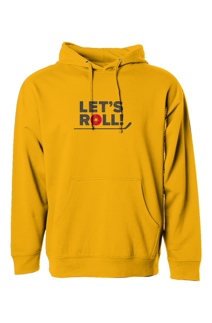 The Bench Boss Let's Roll Hoodie Gold | Barn Garb Hockey Threads