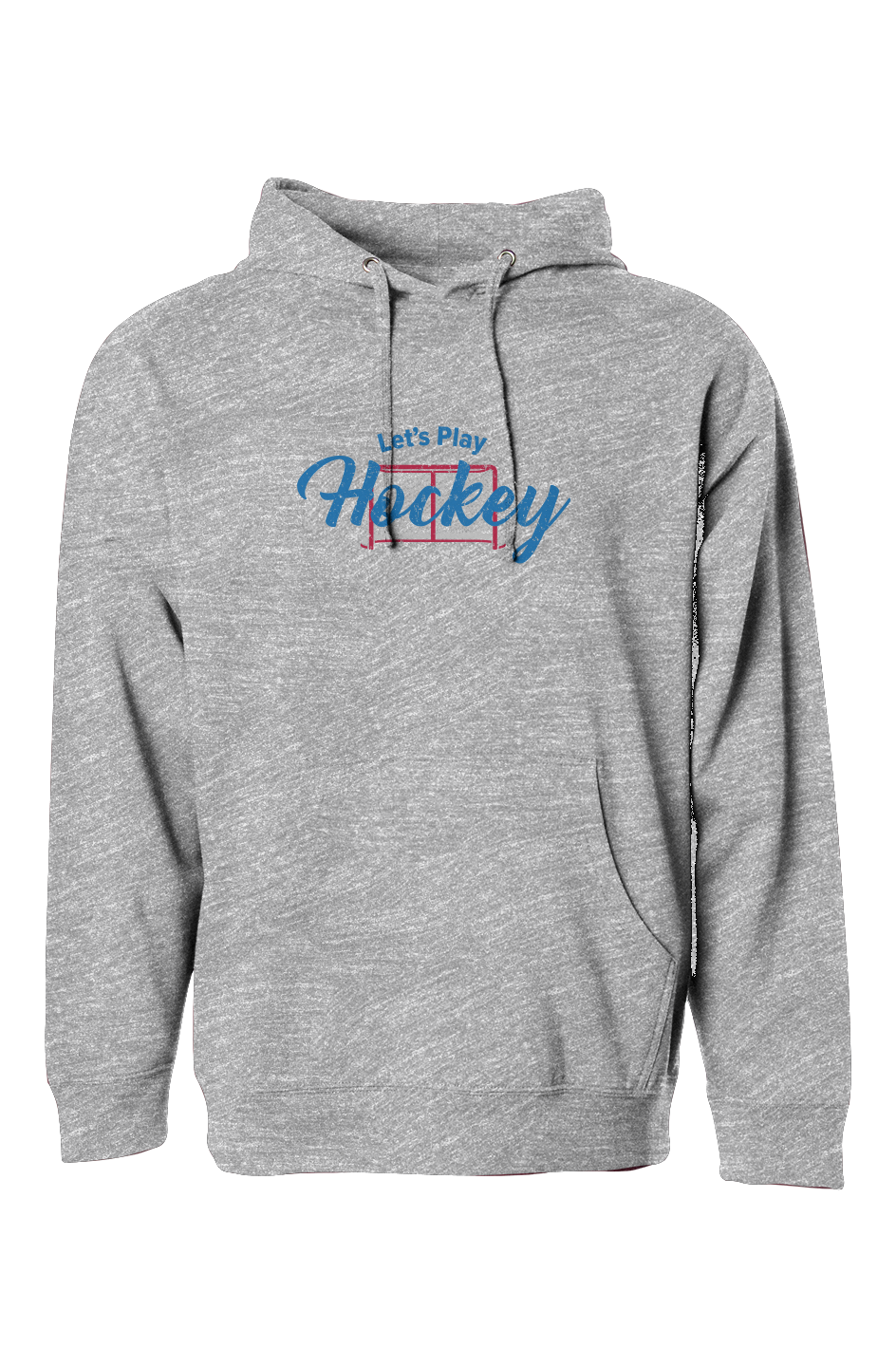 The Bench Boss Let's Play Hockey Hoodie Grey | Barn Garb Hockey Threads