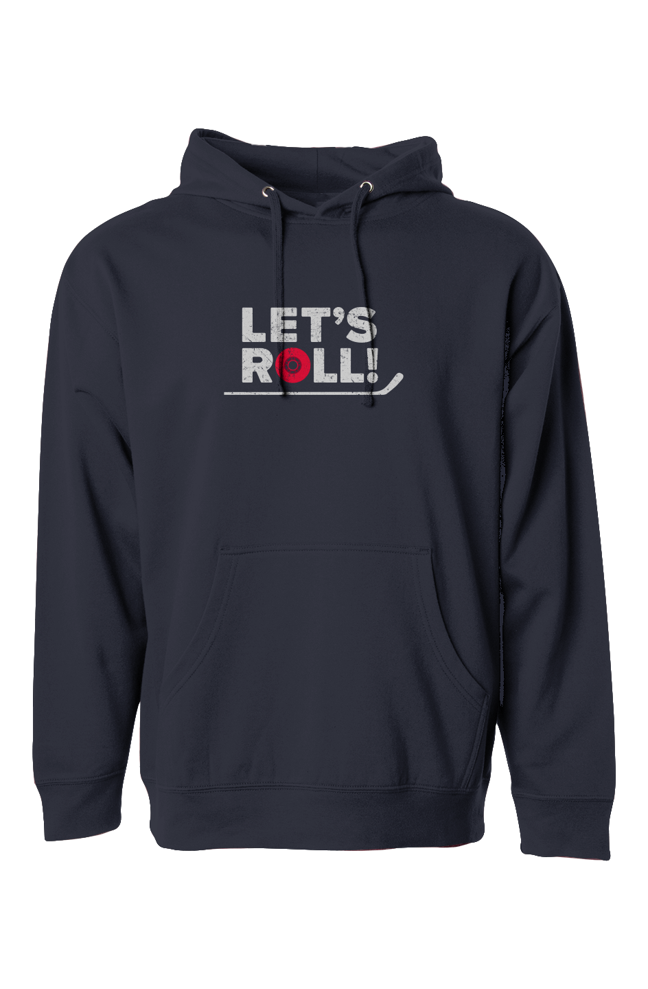 The Bench Boss Let's Roll Hoodie Navy | Barn Garb Hockey Threads