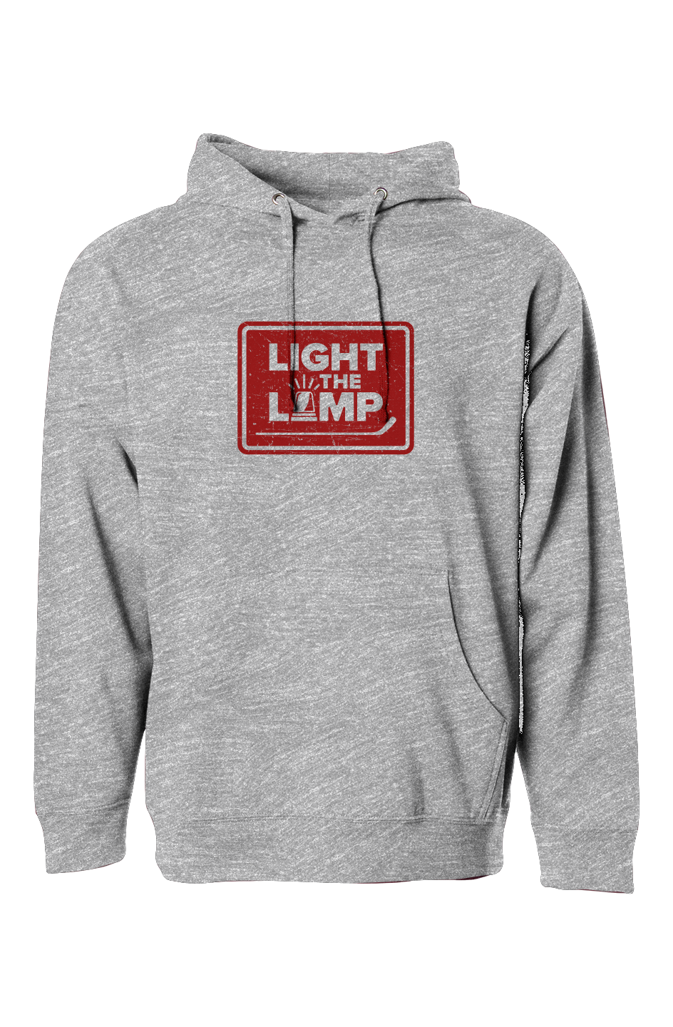 The Bench Boss Light the Lamp Badge Hoodie Grey | Barn Garb Hockey Threads