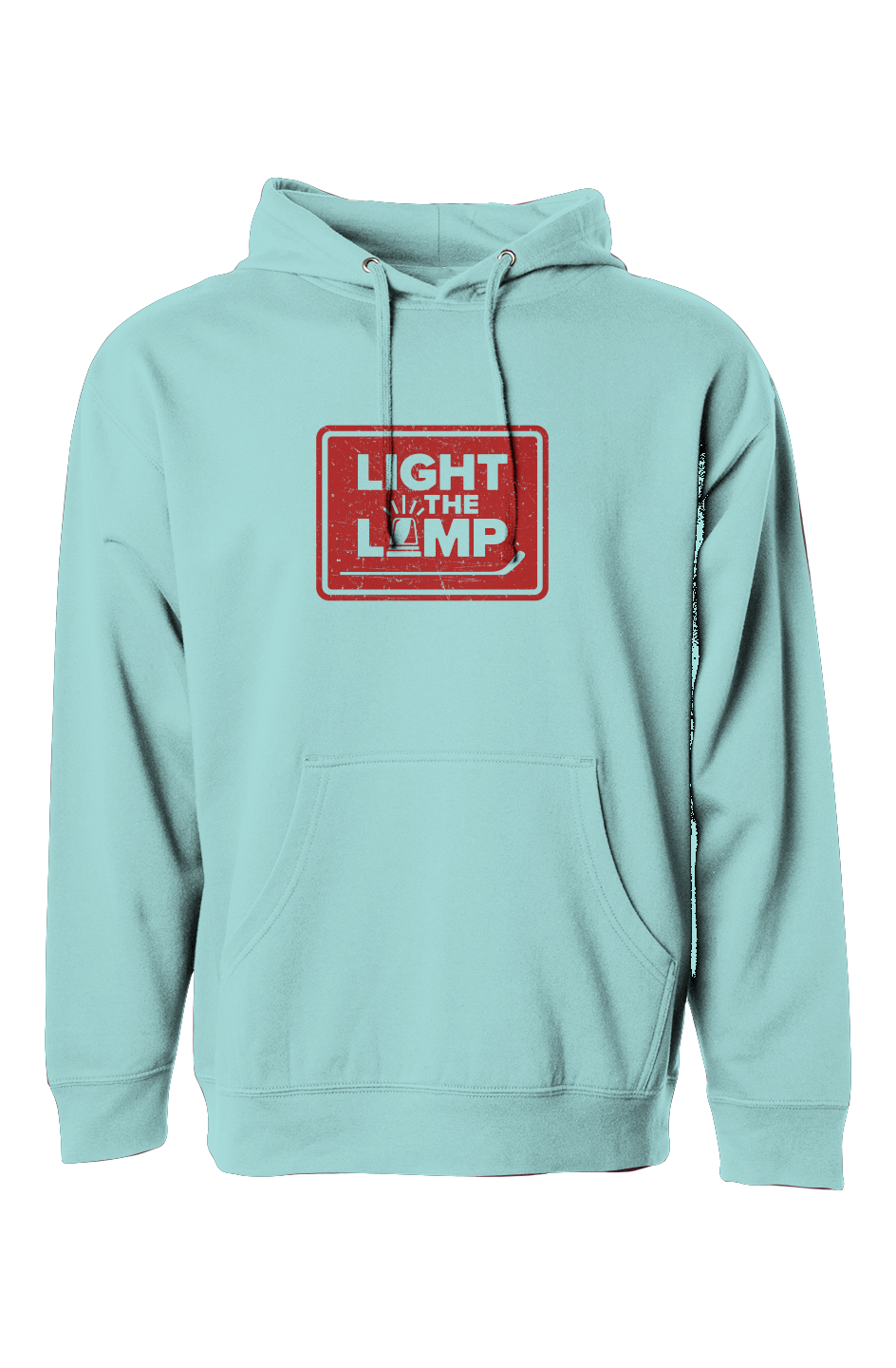 The Bench Boss Light the Lamp Badge Hoodie Mint | Barn Garb Hockey Threads
