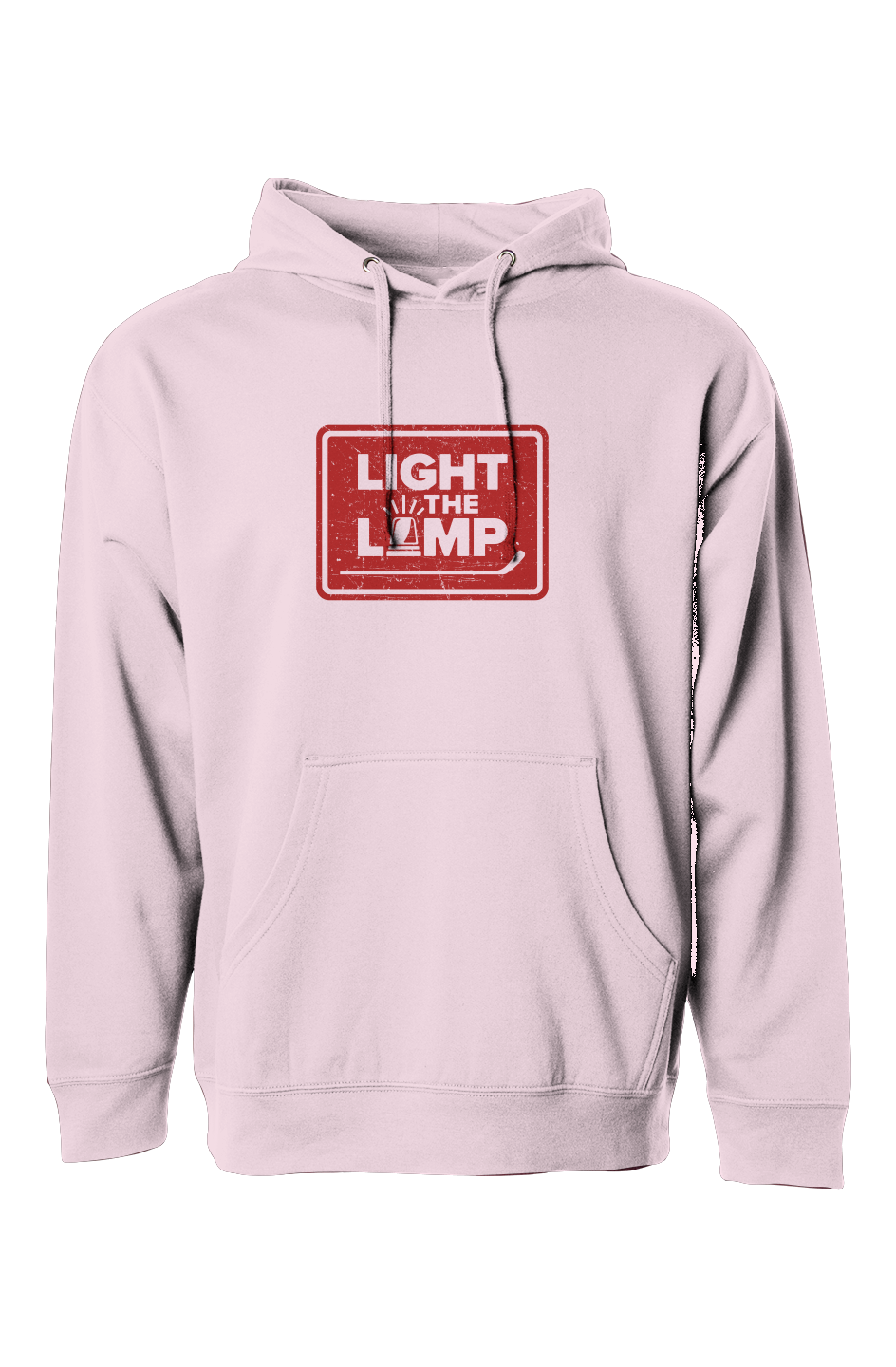 The Bench Boss Light the Lamp Badge Hoodie Pink | Barn Garb Hockey Threads