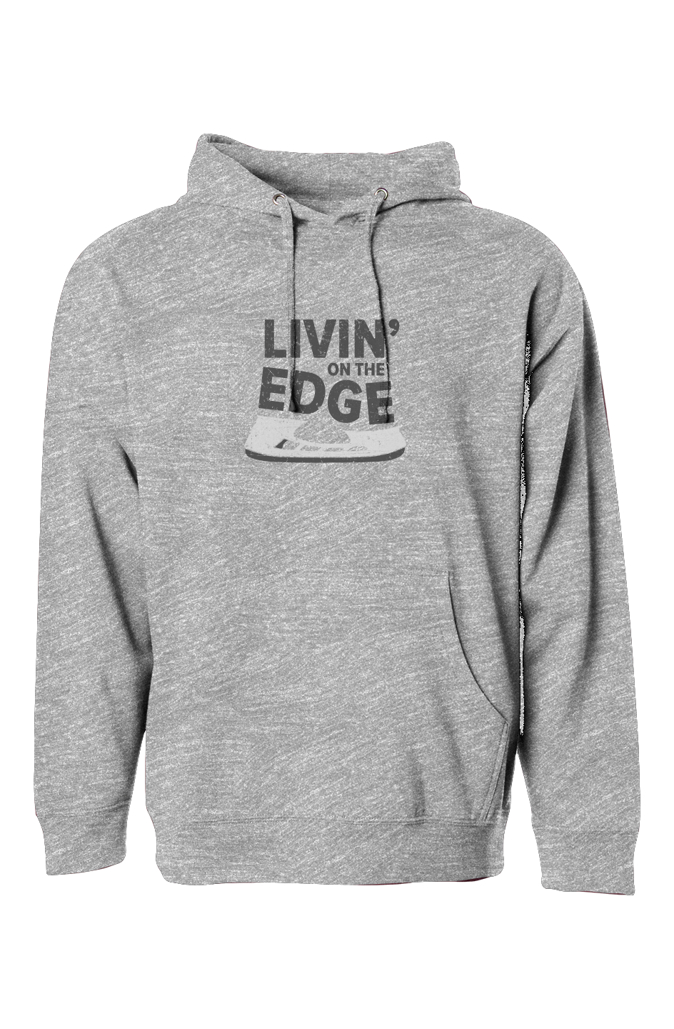 The Bench Boss Livin' on the Edge Hoodie Grey | Barn Garb Hockey Threads