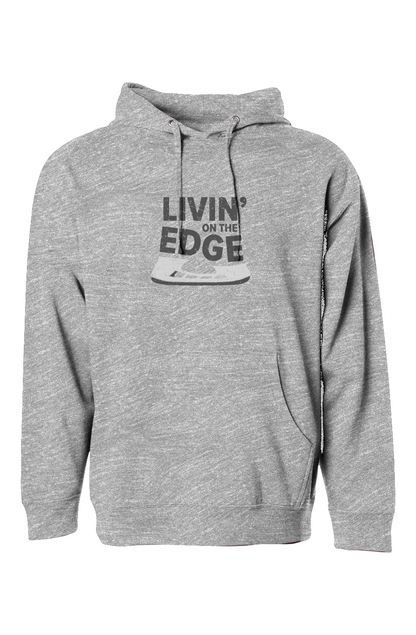 The Bench Boss Livin' on the Edge Hoodie Grey | Barn Garb Hockey Threads