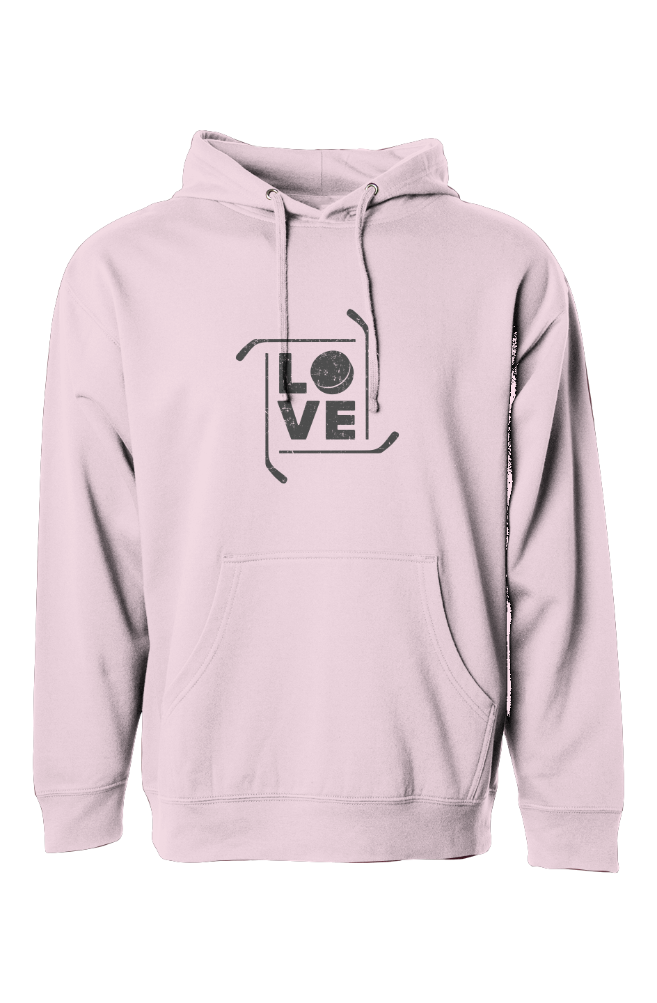 The Bench Boss Love the Game Hoodie Pink | Barn Garb Hockey Threads