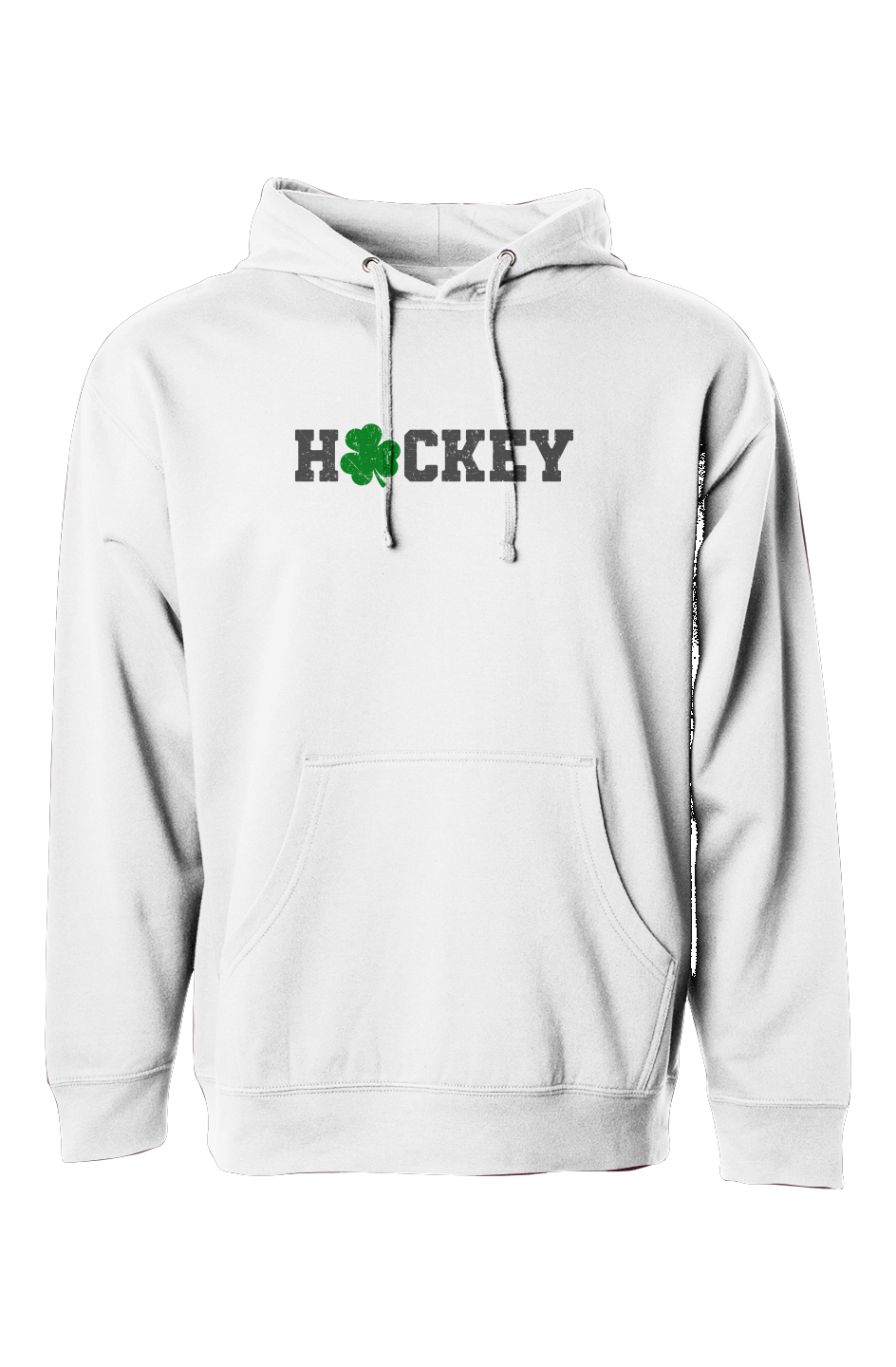 The Bench Boss Lucky Shammy Hoodie White | Barn Garb Hockey Threads