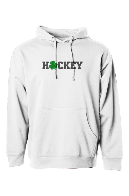 The Bench Boss Lucky Shammy Hoodie White | Barn Garb Hockey Threads