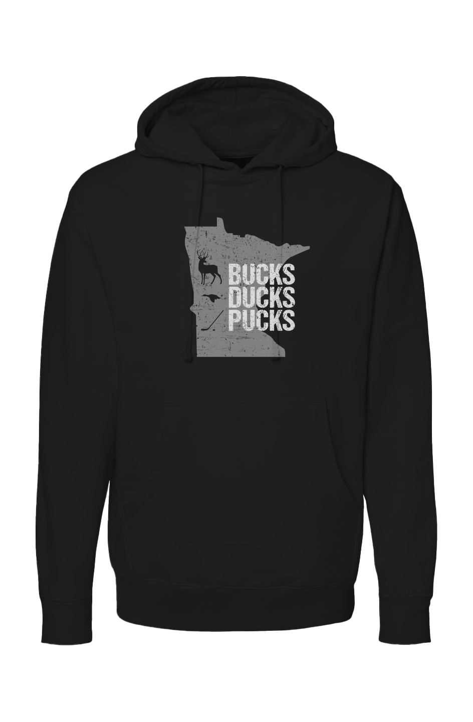 The Bench Boss Minnesota Hunting Hoodie Black | Barn Garb Hockey Threads