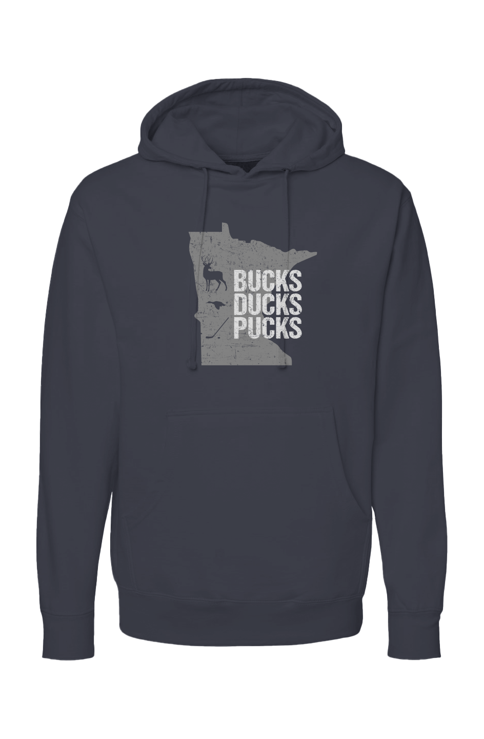 The Bench Boss Minnesota Hunting Hoodie Navy Blue | Barn Garb Hockey Threads