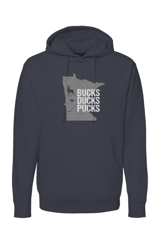 The Bench Boss Minnesota Hunting Hoodie Navy Blue | Barn Garb Hockey Threads