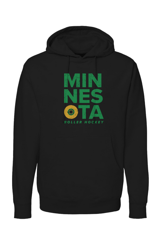 The Bench Boss Minnesota Roller Hoodie Black | Barn Garb Hockey Threads