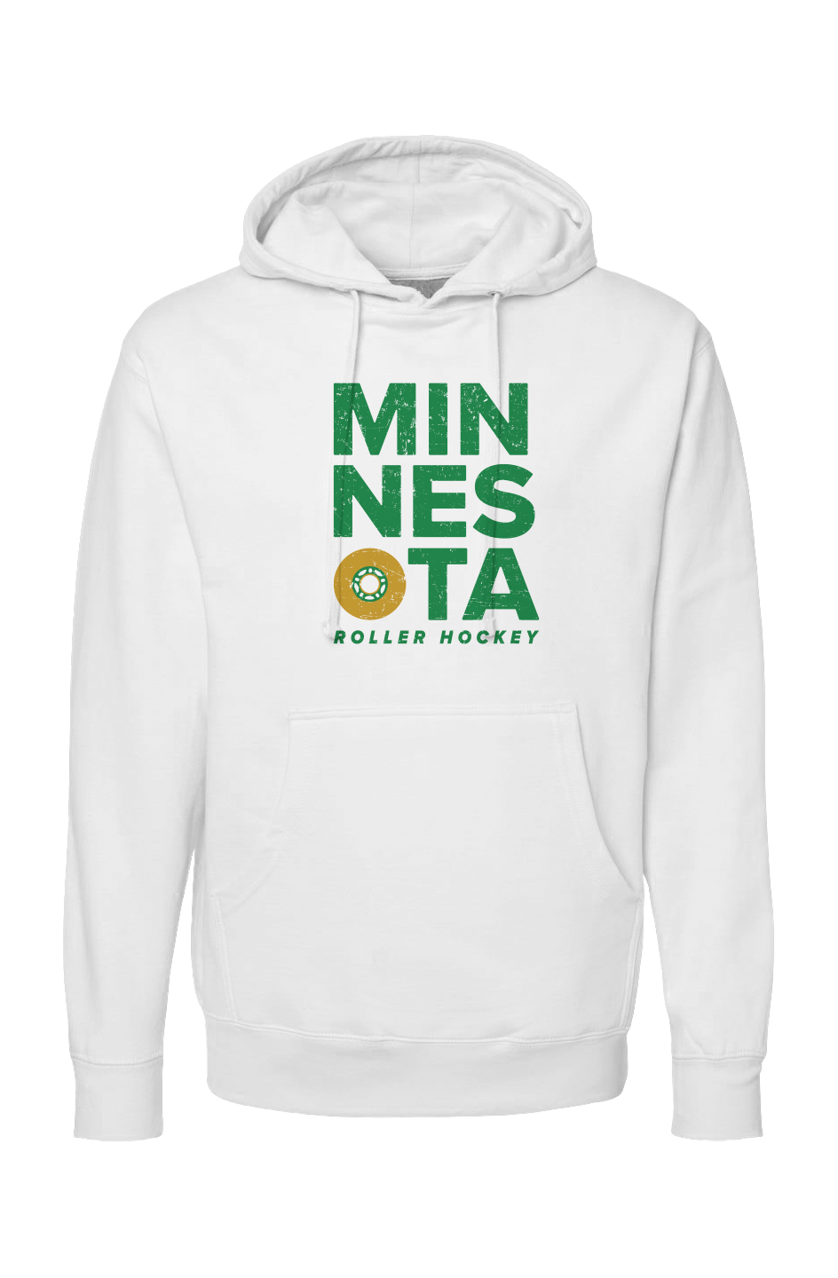 The Bench Boss Minnesota Roller Hoodie White | Barn Garb Hockey Threads
