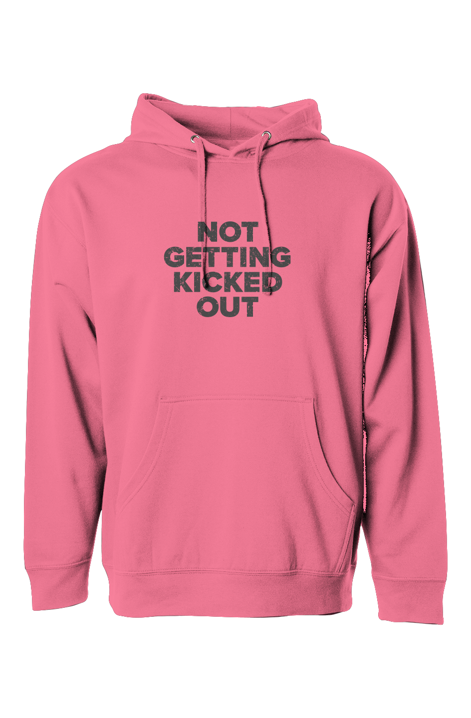 The Bench Boss Not Getting Kicked Out Hoodie Neon Pink | Barn Garb Hockey Threads
