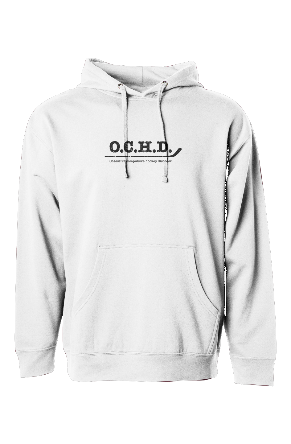 The Bench Boss O.C.H.D. Hoodie White | Barn Garb Hockey Threads