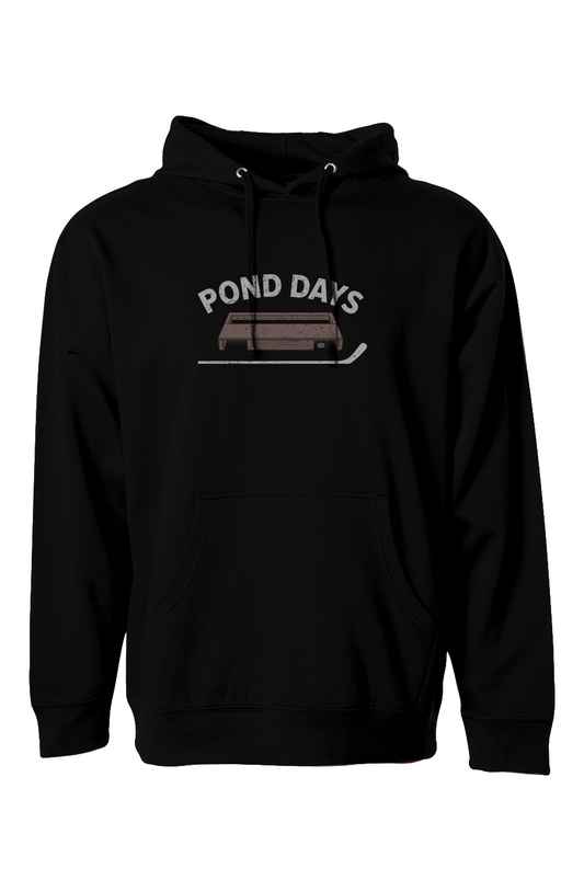 The Bench Boss Pond Days Hoodie Black | Barn Garb Hockey Threads