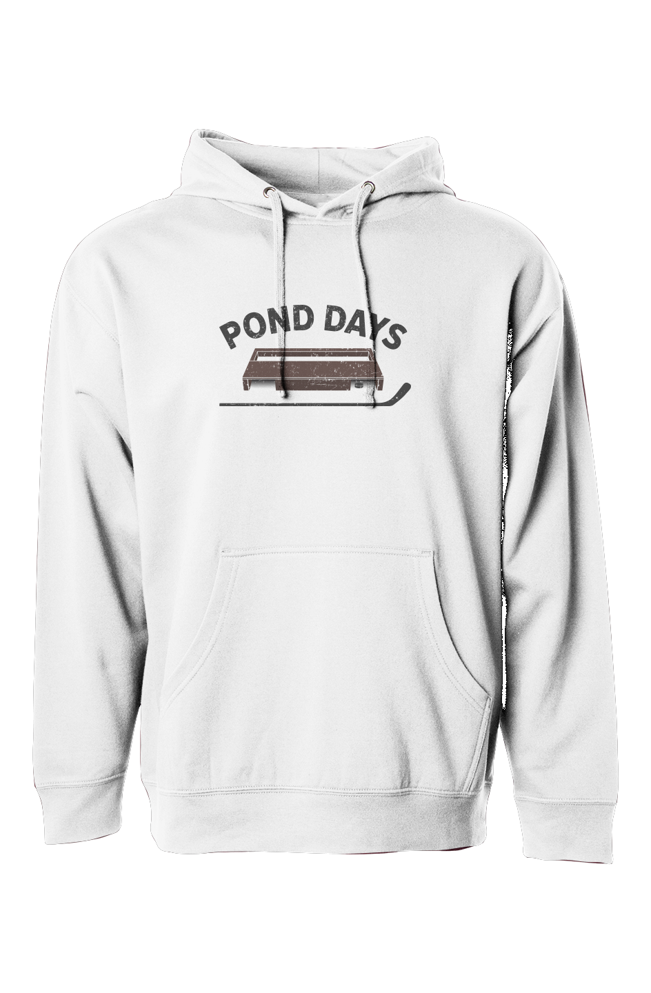 The Bench Boss Pond Days Hoodie White | Barn Garb Hockey Threads