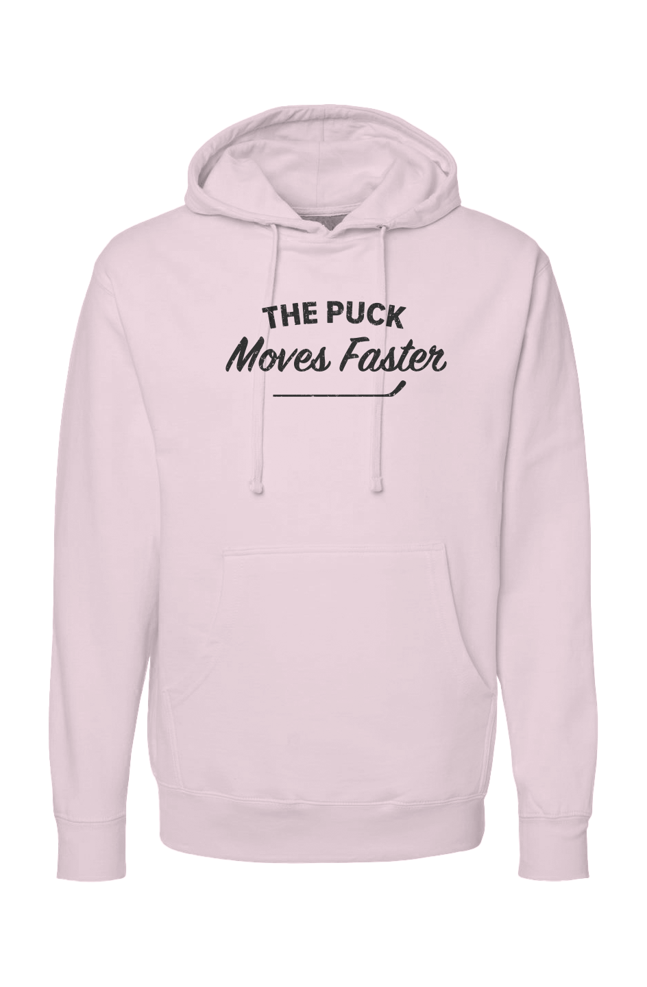 The Bench Boss Puck Moves Faster Hoodie Pink | Barn Garb Hockey Threads