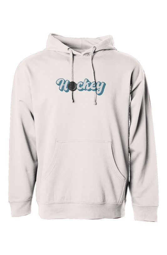 The Bench Boss Puckin' Script Hoodie Bone | Barn Garb Hockey Threads