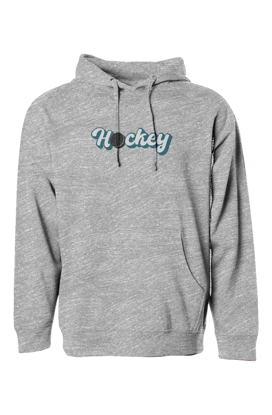 The Bench Boss Puckin' Script Hoodie Grey | Barn Garb Hockey Threads