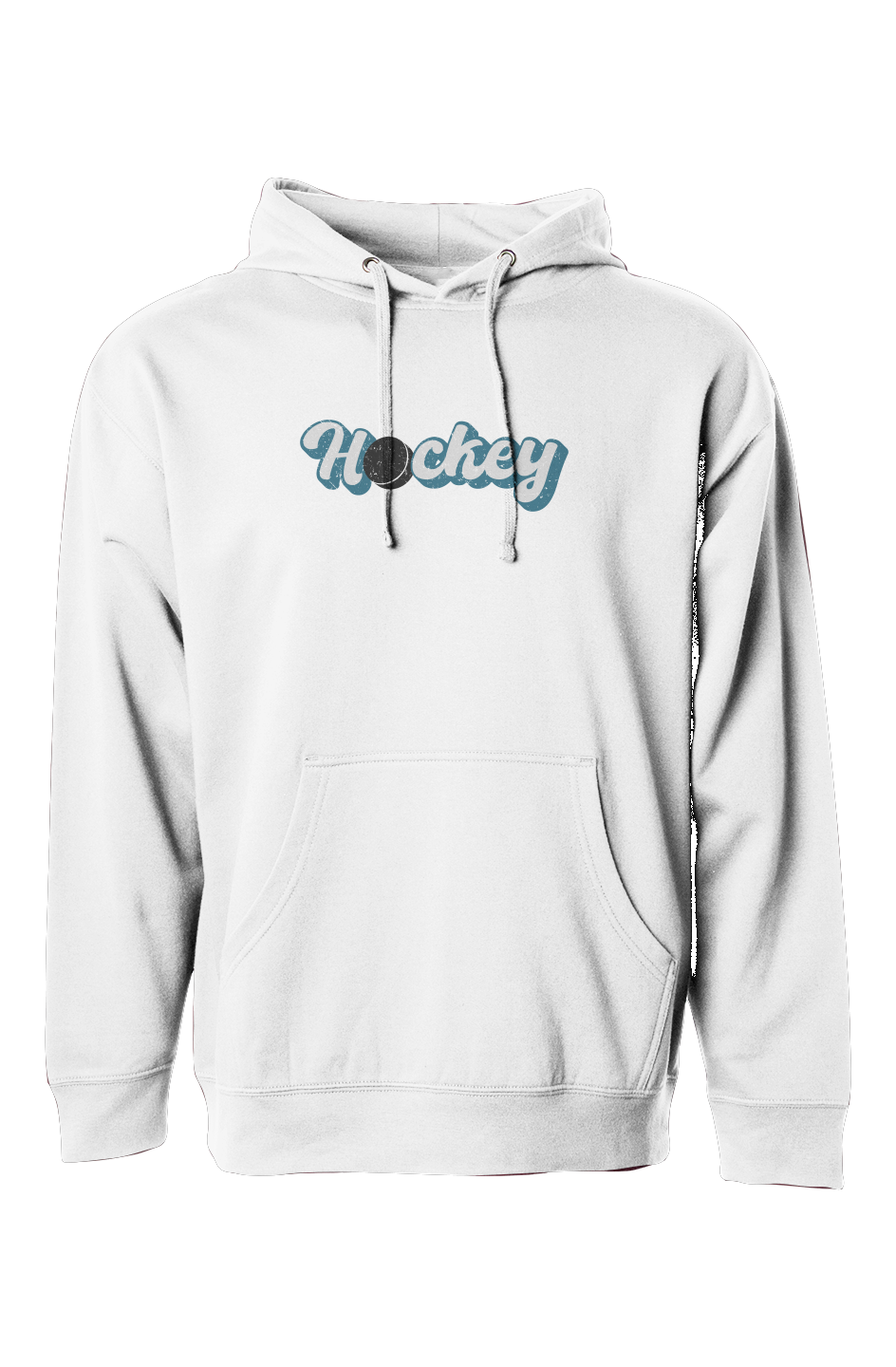 The Bench Boss Puckin' Script Hoodie White | Barn Garb Hockey Threads