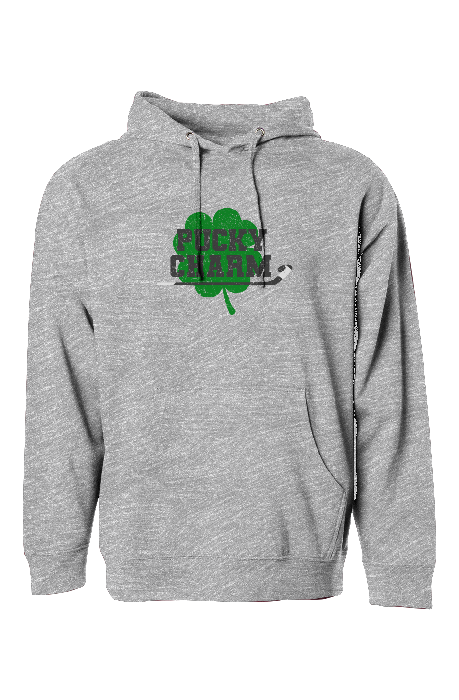 The Bench Boss Pucky Charm Hoodie Grey | Barn Garb Hockey Threads