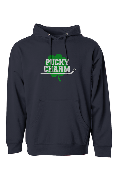 The Bench Boss Pucky Charm Hoodie Navy Blue | Barn Garb Hockey Threads