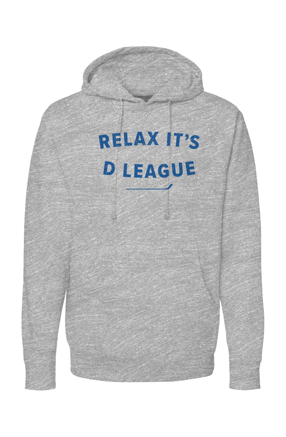 The Bench Boss Relax it's D League Hoodie Grey | Barn Garb Hockey Threads