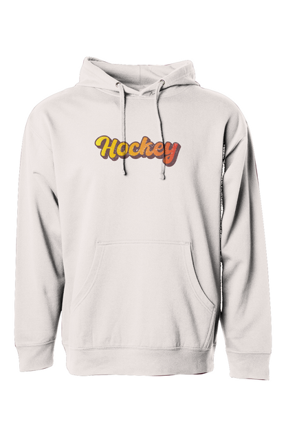 The Bench Boss Retro Hockey Hoodie Bone | Barn Garb Hockey Threads