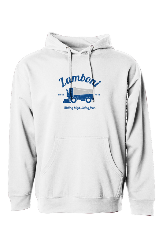 The Bench Boss Riding High Living Free Hoodie White | Barn Garb Hockey Threads