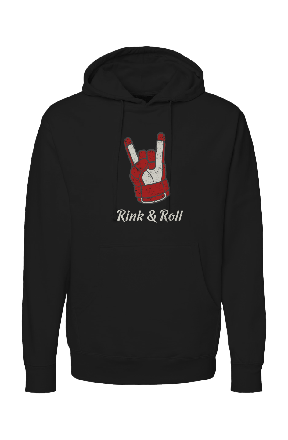 The Bench Boss Rink & Roll Hoodie Black | Barn Garb Hockey Threads