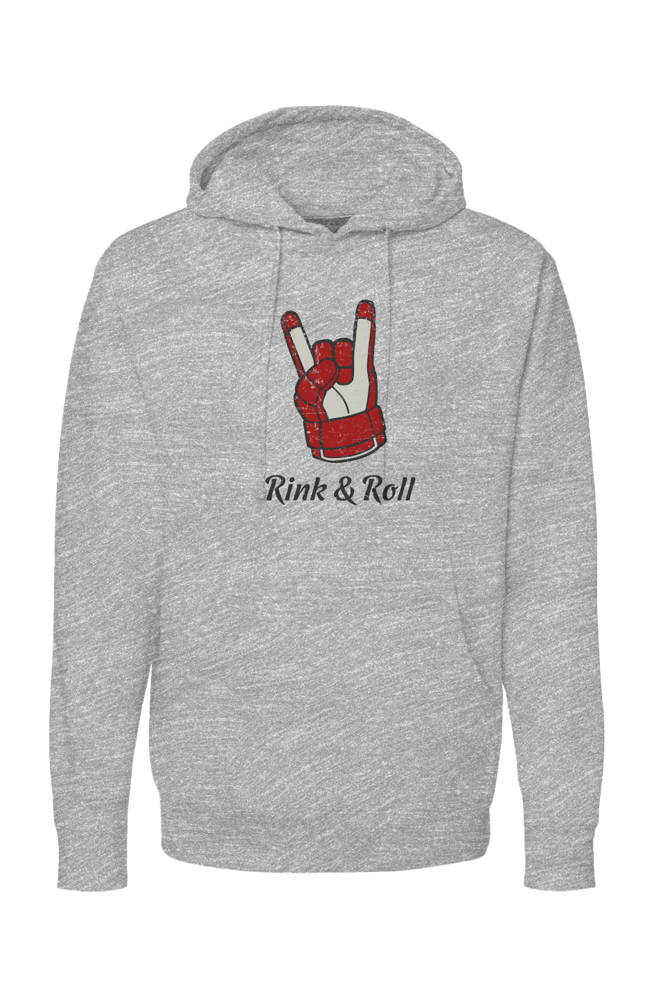The Bench Boss Rink & Roll Hoodie Grey | Barn Garb Hockey Threads