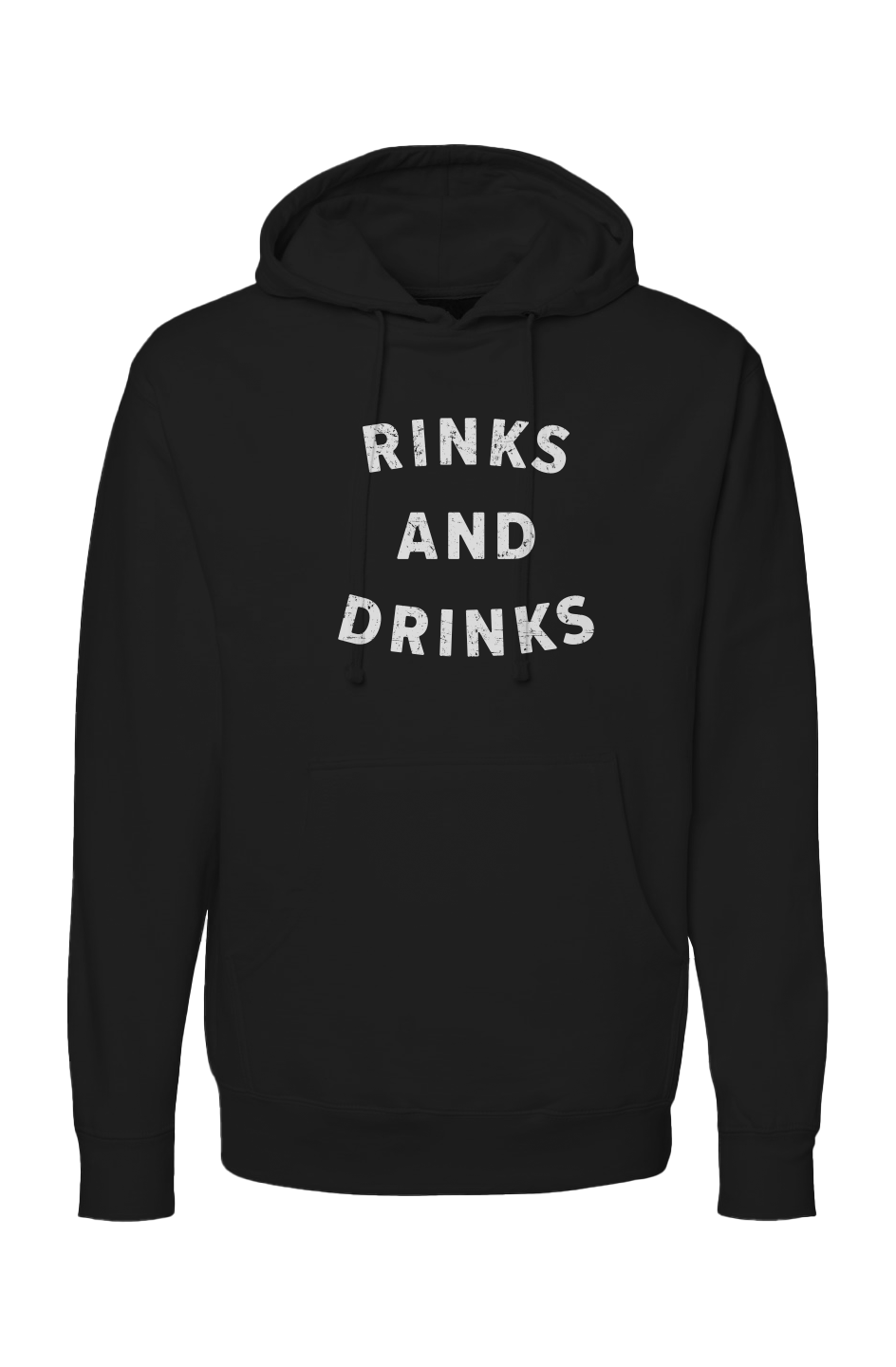 The Bench Boss Rinks and Drinks Hoodie Black | Barn Garb Hockey Threads