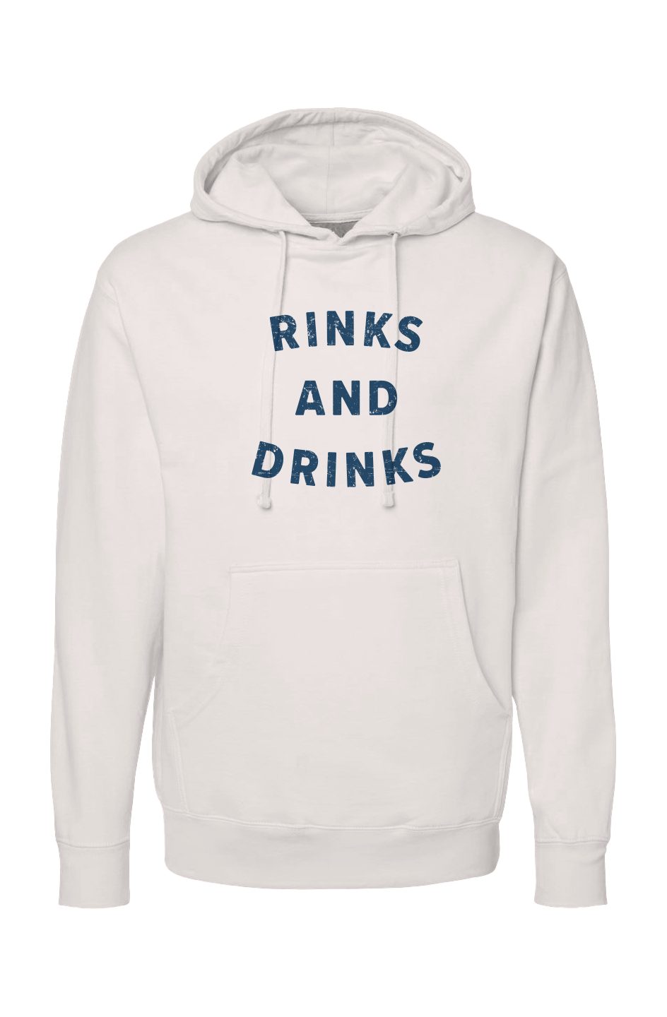 The Bench Boss Rinks and Drinks Hoodie  Bone | Barn Garb Hockey Threads