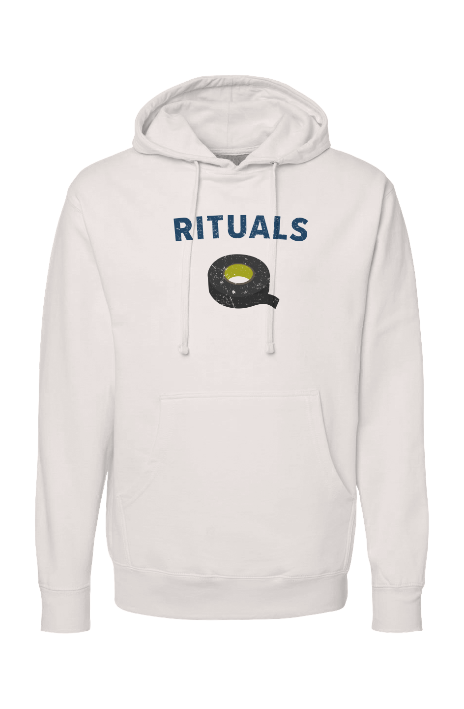 The Bench Boss Rituals Black Tape Hoodie Bone | Barn Garb Hockey Threads