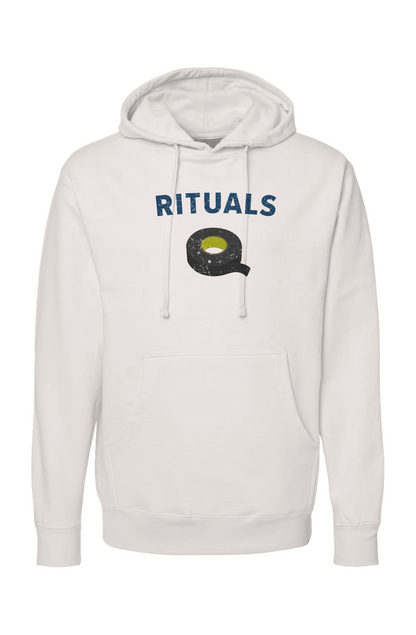 The Bench Boss Rituals Black Tape Hoodie Bone | Barn Garb Hockey Threads