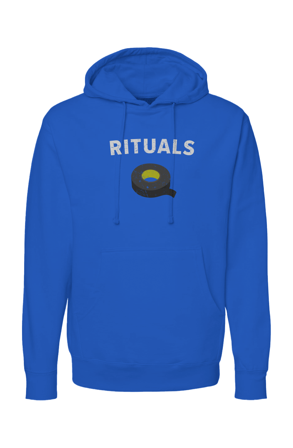 The Bench Boss Rituals Black Tape Hoodie Royal Blue | Barn Garb Hockey Threads
