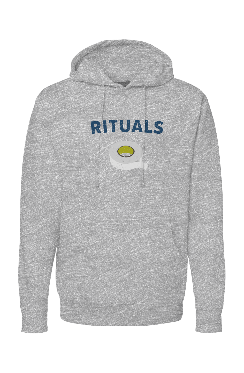 The Bench Boss Rituals White Tape Hoodie Grey | Barn Garb Hockey Threads