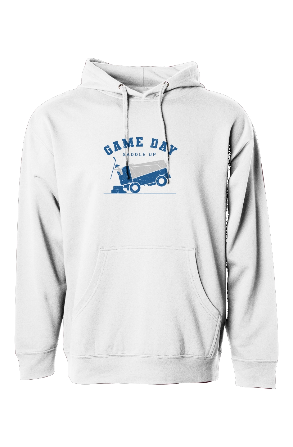 The Bench Boss Saddle Up Hoodie White | Barn Garb Hockey Threads