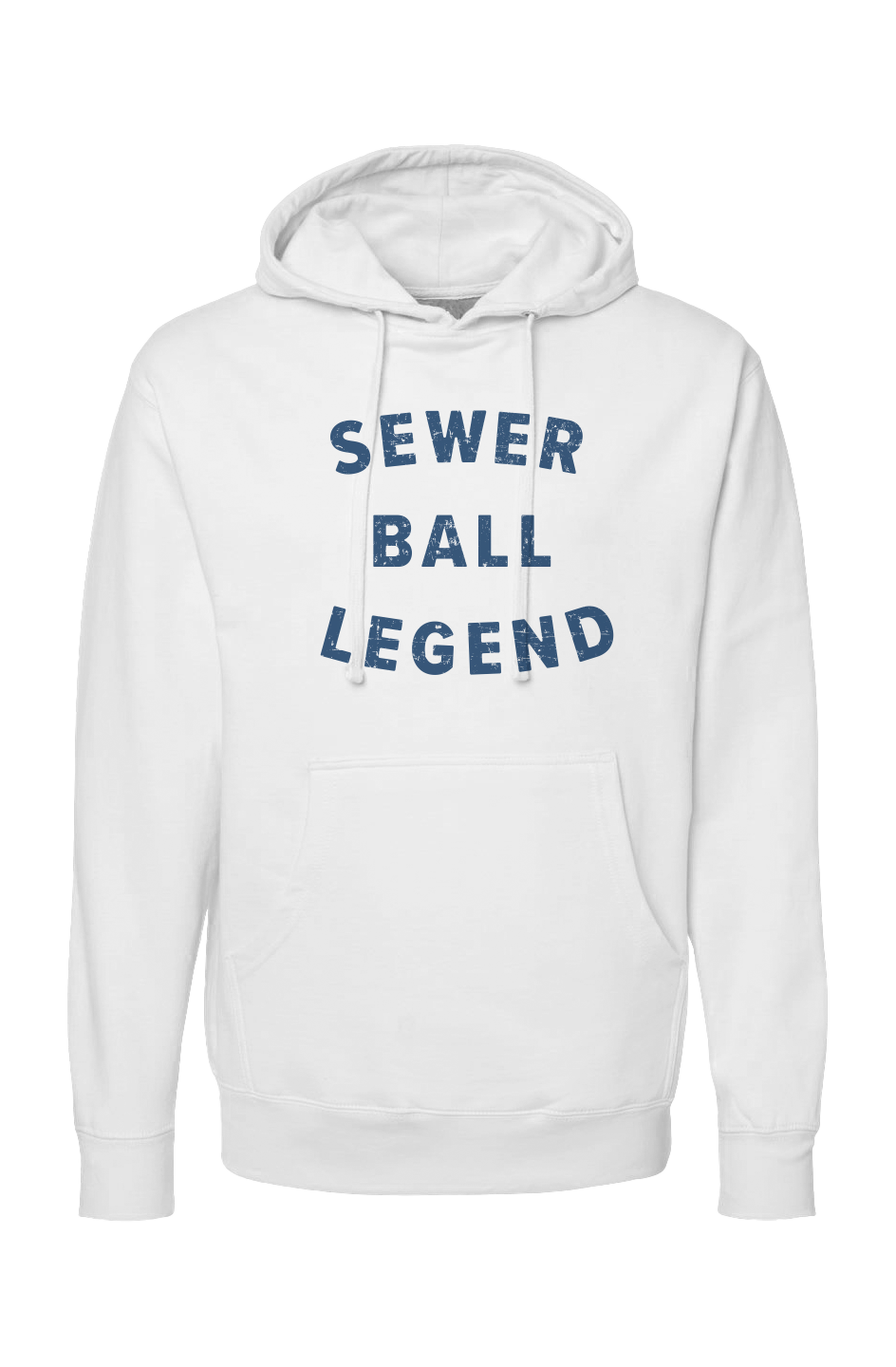 The Bench Boss Sewer Ball Legend Hoodie White | Barn Garb Hockey Threads