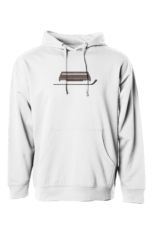 The Bench Boss Shinny King Hoodie White | Barn Garb Hockey Threads