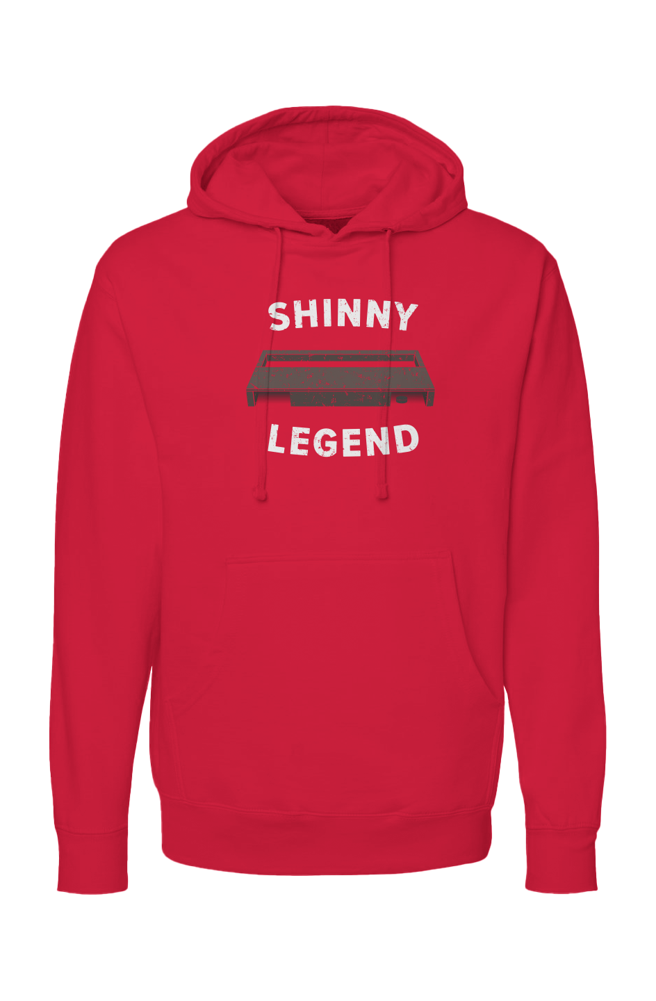 The Bench Boss Shinny Legend Goal Hoodie Red | Barn Garb Hockey Threads