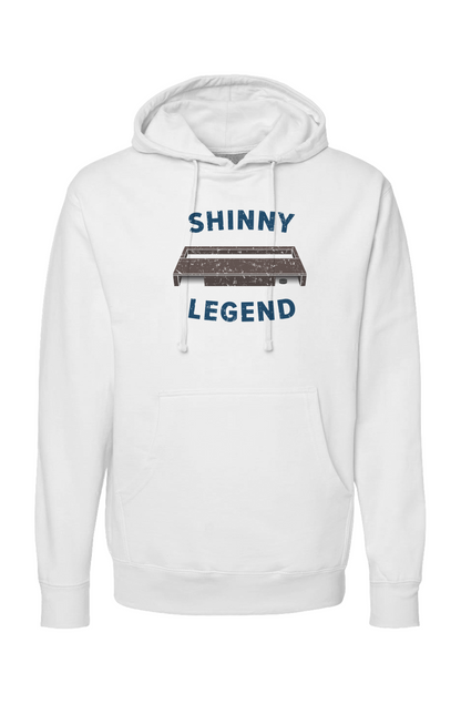 The Bench Boss Shinny Legend Goal Hoodie White | Barn Garb Hockey Threads