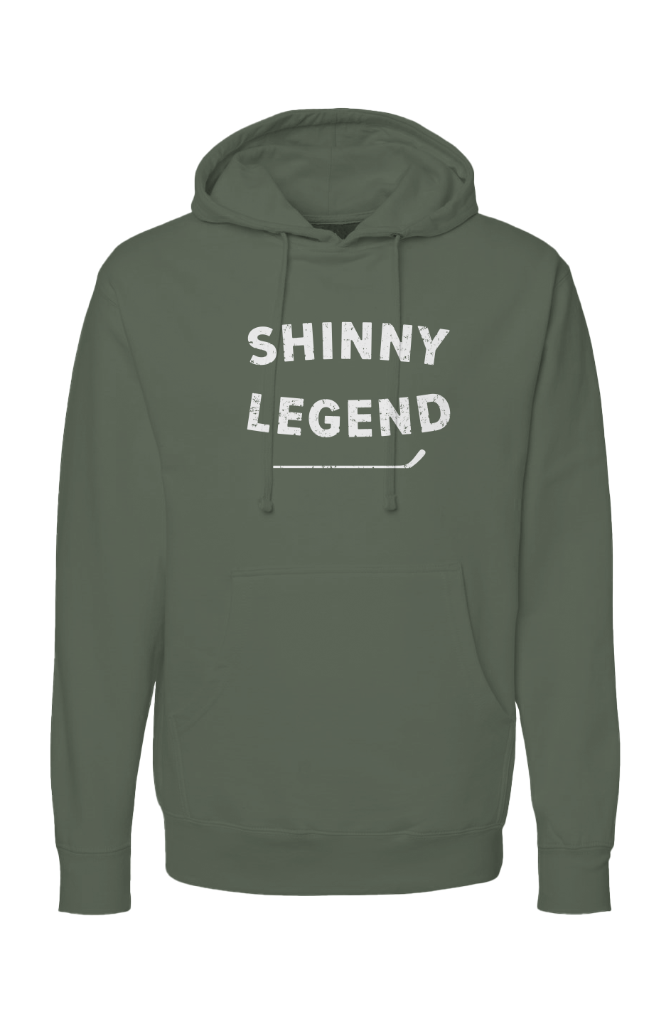 The Bench Boss Shinny Legend Hoodie Military Green | Barn Garb Hockey Threads