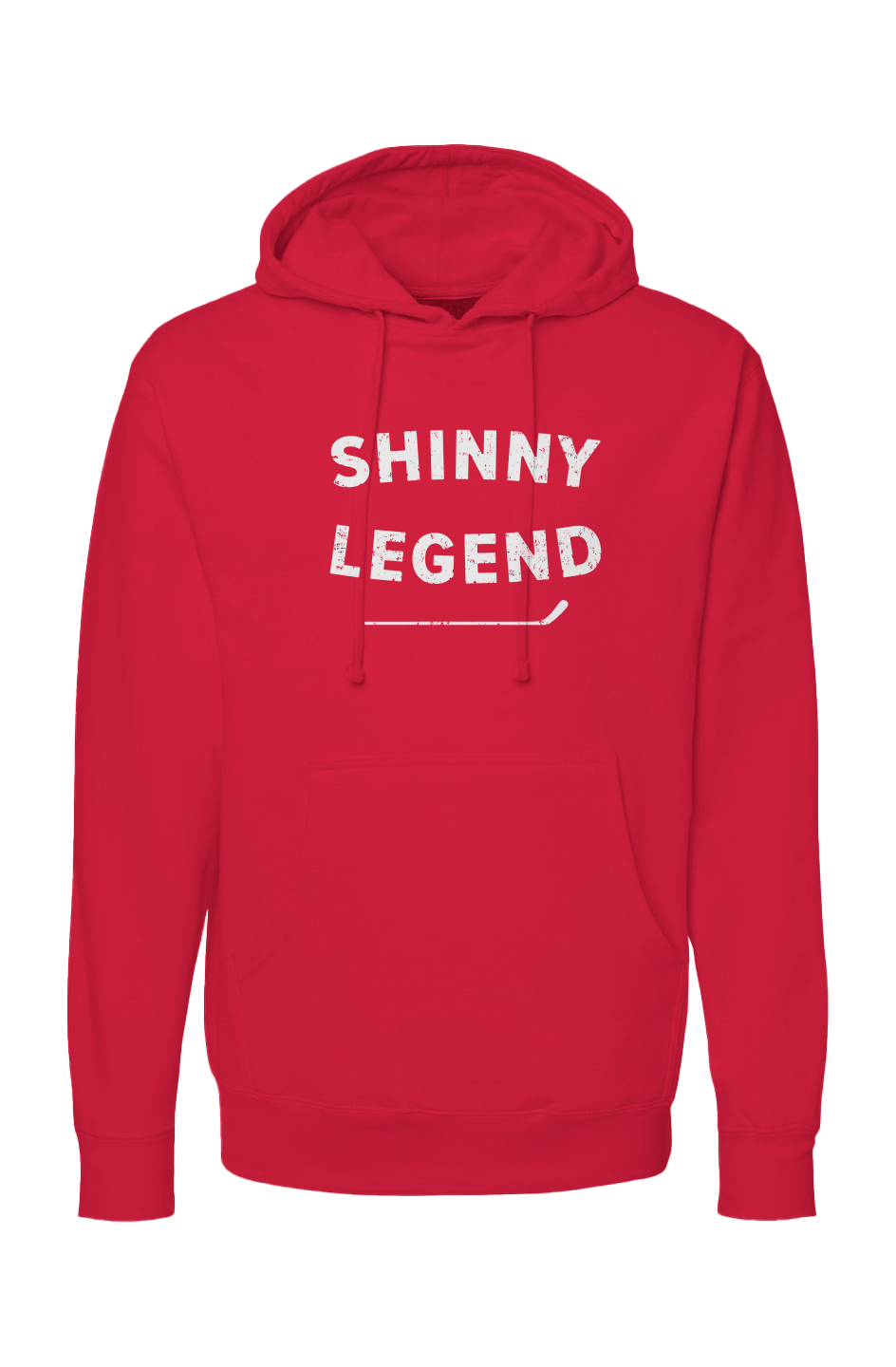 The Bench Boss Shinny Legend Hoodie Red | Barn Garb Hockey Threads