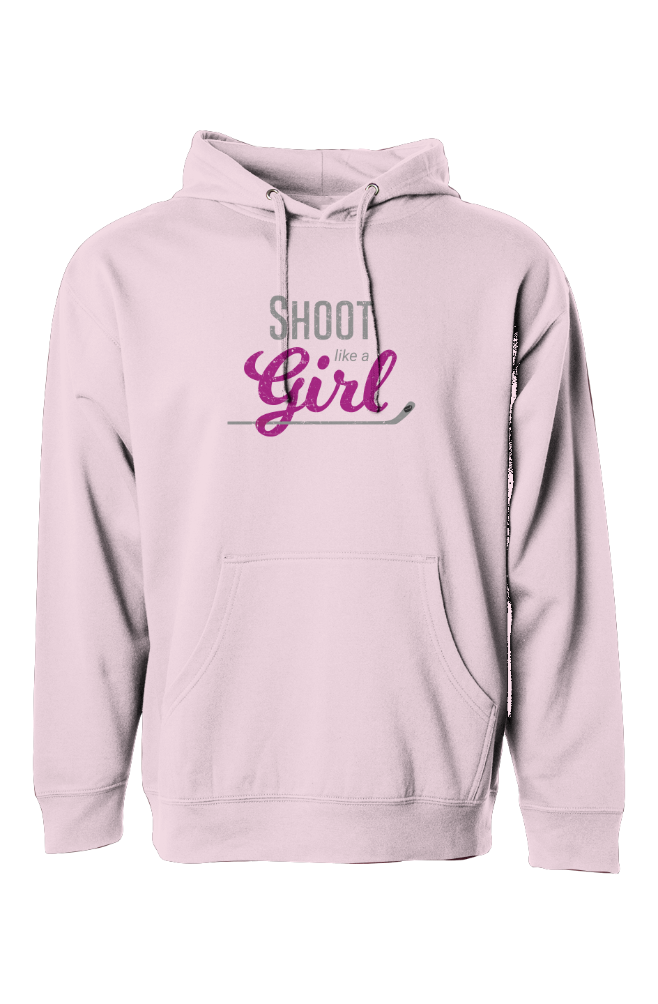 The Bench Boss Shoot Like a Girl Hoodie Pink | Barn Garb Hockey Threads