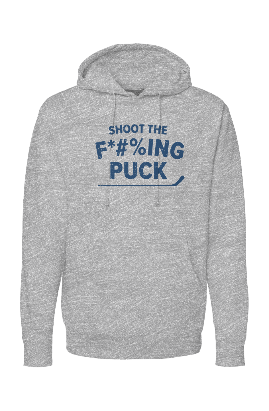 The Bench Boss Shoot the *$%ING Puck Hoodie Grey | Barn Garb Hockey Threads