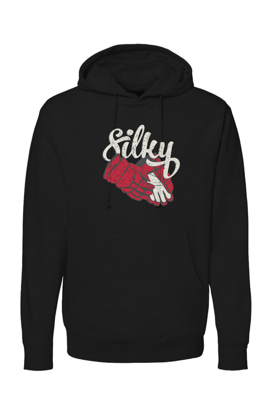 The Bench Boss Silky Hoodie Black | Barn Garb Hockey Threads