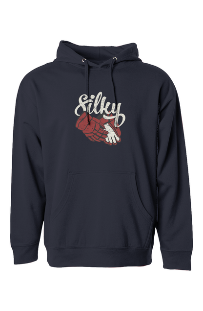The Bench Boss Silky Hoodie Navy Blue | Barn Garb Hockey Threads